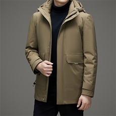 V3129钱塘2020-3时尚休闲冬季厚款中年男士85鹅绒羽绒服P283，男装羽绒服，钱塘207-3