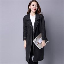 2021秋冬毛呢大衣中长款保暖毛呢大衣386款舒适百搭，女装毛呢外套，秋牧寒烟