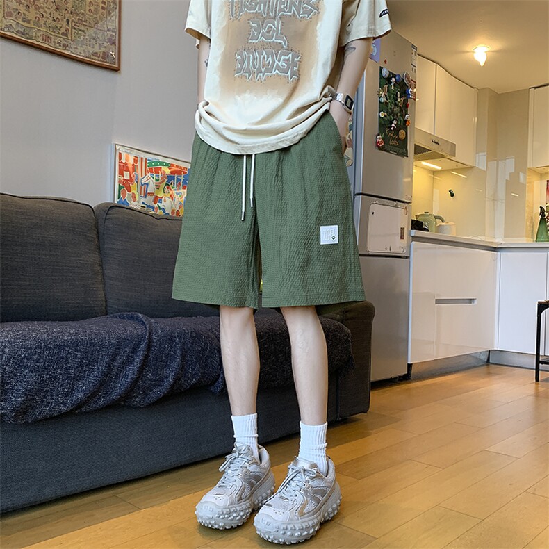 夏季新款泡泡格短裤M~4XLXZ604-DK215-特P25控49,男装牛仔裤,星座604