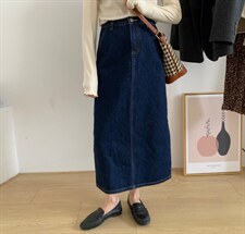 牛仔半裙，女装半身裙，素妮