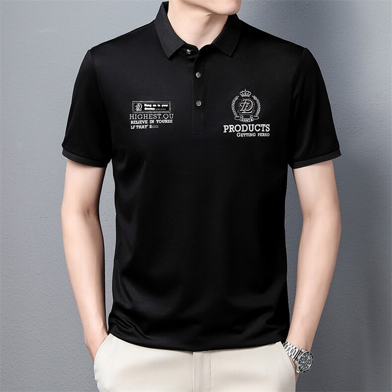 2023夏季新款中青年男装翻领商务休闲polo时尚百搭宽松保罗衫男装,男装T恤,电商B212（原钱塘6029）