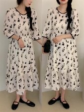 仙气韩版连衣裙～网红上身舒适又美腻，女装连衣裙，zge