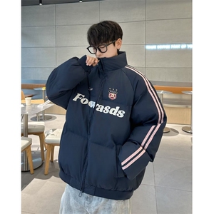 美式撞色棉服加厚保暖棉袄冬季宽松休闲棉衣外套潮图片