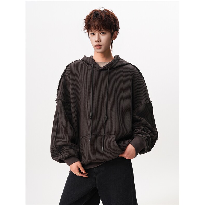 6XL-M美式基础百搭设计感小众宽松连帽卫衣男WY52-P60,男装卫衣,电商D206-1