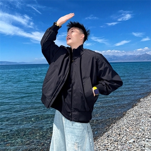 AF196/P98控138秋季新款夹克百搭舒适口袋飞行夹克男女可穿图首图片