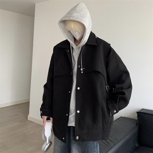 男装夹克2026秋冬季新款呢料毛呢大衣男生外套XZ514-2-F631-P125