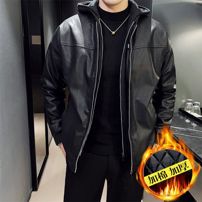 BN906钱塘2020-2时尚休闲冬季厚款百搭中年男士皮衣外套P118,男装皮衣,钱塘207-2