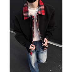 假两件外套男2025春季拼接撞色宽松cleanfit飞行服夹克JY206，男装夹克，星座1116A（原606A-3）