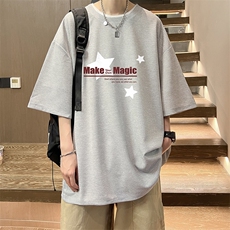 华夫格t恤男短袖男大码五分袖酒店风HT73379-P22，男装T恤，电商A040
