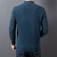 CA201210钱塘2020-2春秋新款商务休闲中年男士长袖羊毛衫P137，男装针织衫/毛衣，钱塘207-2