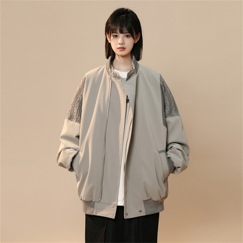 23s中性春秋设计感拼接外套1005-WT37-P85，女装短外套，星座1005