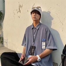 1港风情侣贴布衬衫大码M-5XL网红潮短袖衬衫男DCS7813P45控68，男装T恤，星座226-2