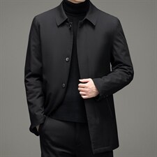 中年男脱卸内胆羽绒服新款中年翻领爸爸冬装外套YYYR21988-P245图片