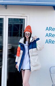 冬季新款 撞色设计羽绒服,女装羽绒服,摩登风暴