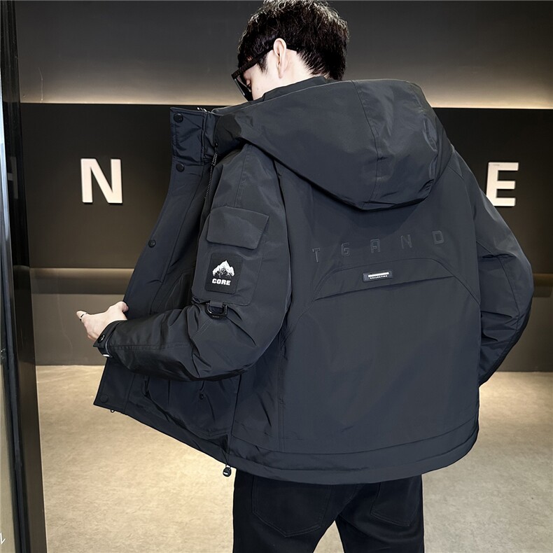 冬季新款工装羽绒服男短款保暖羽绒外套夹克Y171-P215,男装夹克,电商A237