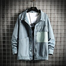 JK627-P70-现货网格牛仔夹克肥仔量足破洞印花大码，男装夹克，星座103A