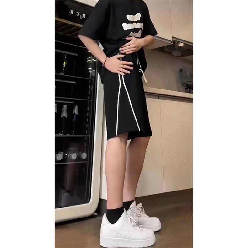 夏季美式高街hiphop运动五分裤短裤货号DK2415P35《抖音品质》,男装牛仔裤,电商A063