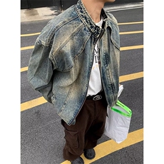 秋款男立领夹克衫宽松渐变色休闲外套JK3506P85，男装夹克，星座1013-1