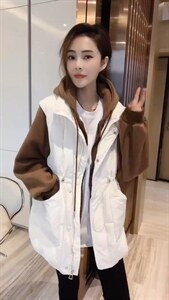 假两件套羽绒服,女装羽绒服,轩轩·魅丽依族