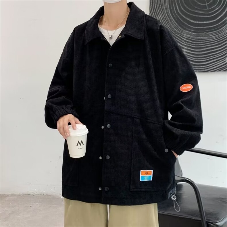 2024春秋季华夫格外套男新款夹克宽松ins潮牌休闲上衣W6937-P71,男装夹克,星座512-2
