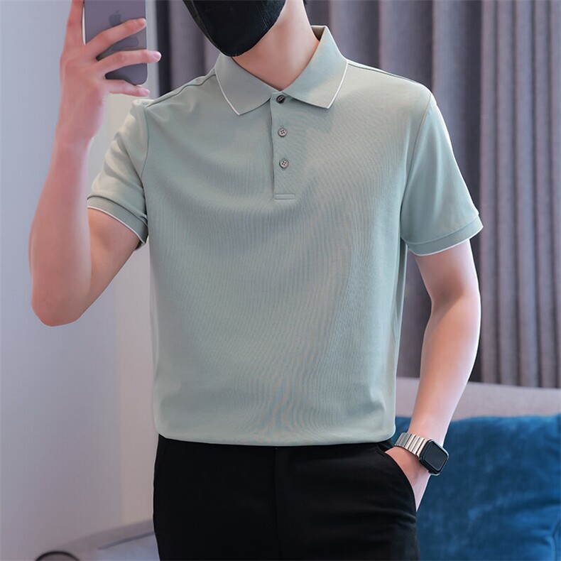 常年款2025新款双面液氨高品质Polo衫6608-特P48,男装Polo衫,电商D342