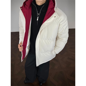 支持二开 冬装加棉加厚连帽棉服男女大码棉衣外套面包服 M811-P70图片
