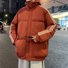 港风潮牌新款织带连帽可拆卸棉服潮流保暖棉衣M088-P85控129，男装棉衣，星座717