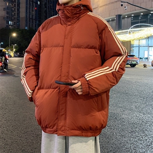 港风潮牌新款织带连帽可拆卸棉服潮流保暖棉衣M088-P85控129图片