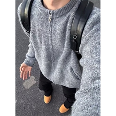 潮牌针织开衫男韩系外套慵懒风痞帅毛线衣ins百搭上衣M867，男装针织衫/毛衣，星座1116A（原606A-3）