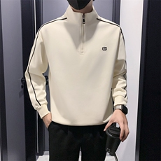 B340WY6619P78108店主风无头风半高领刺绣卫衣男，男装卫衣，电商B340