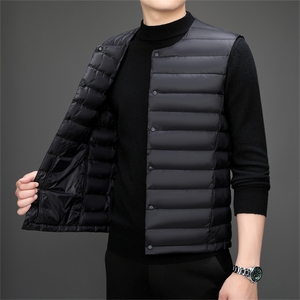 达标50绒 秋冬新款轻薄羽绒服马甲男士轻羽绒背心坎肩YR913-P55图片