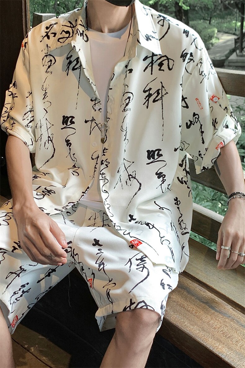 毛笔字套装TZ77836特P50衬衫DCS77837特P30DK77838特P20套装控98,男装衬衫,星座226-1