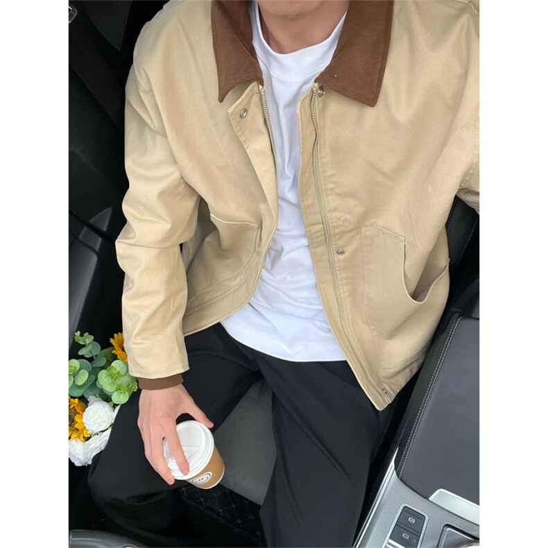 网图有货西博美式翻领夹克巴恩风Duck硬汉工装外套男A381-P75,男装夹克,星座1505