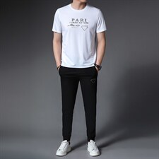 中老年男士运动服套装2023夏季新款冰丝免烫爸爸休闲跑步三件套，男装休闲套装，电商B212（原钱塘6029）