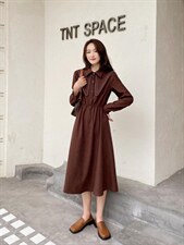 【秋季新款】刺绣连衣裙衬衫裙，女装连衣裙，笑思源