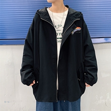 JK41064-P85纯棉连帽夹克男士大码工装夹克男外套男，男装夹克，电商A040