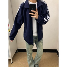 高质量条纹外套男款秋季三条杠短款立领棒球服风夹克HJK116，男装夹克，星座208-5