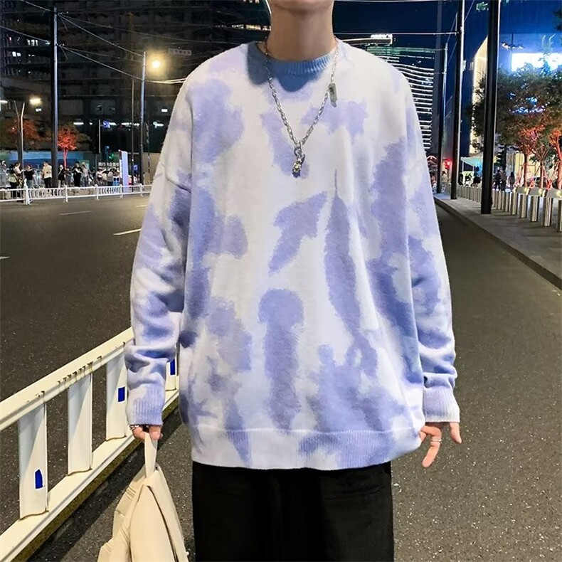 美式圆领毛衣男慵懒风休闲针织衫GM66P40,男装针织衫/毛衣,星座1116-2