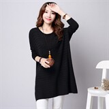 棉件2021年秋季长袖开衫常规中长款修身针织衫/毛衣，女装针织衫/毛衣，独衣靓