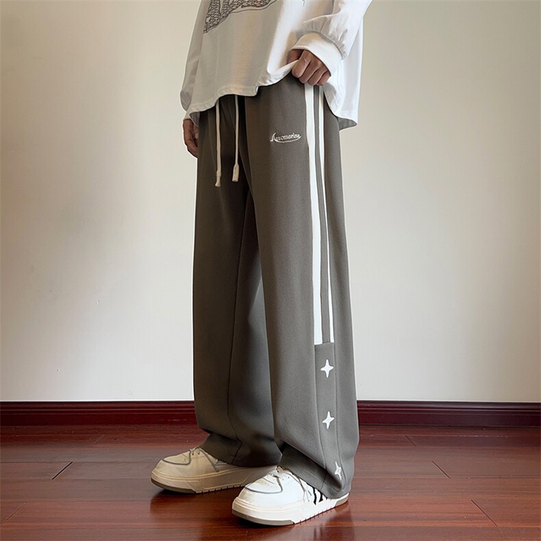 供抖音高品质数据爆休闲裤男裤子阔腿裤416B-1-KL703-P50限68,男装休闲裤,星座416B-1