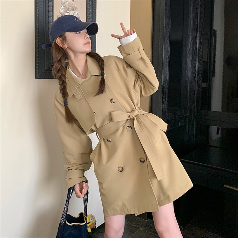 【现货】151P125K1782025春秋季新款休闲风衣外套女,女装风衣,2C037