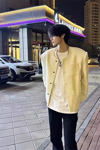 白色垫肩小香风外套 JK998 特P112图片