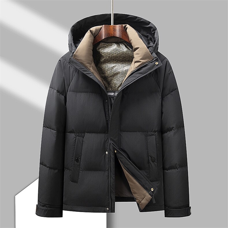 男短款羽绒服冬季保暖爸爸中老年冬装时尚连帽外套HO23127-P255,男装羽绒服,星座1105-3