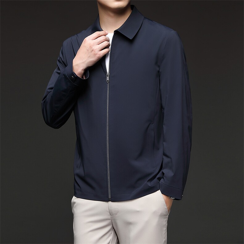 D6802春季新款2023年男士休闲长袖翻领夹克外套P209图片