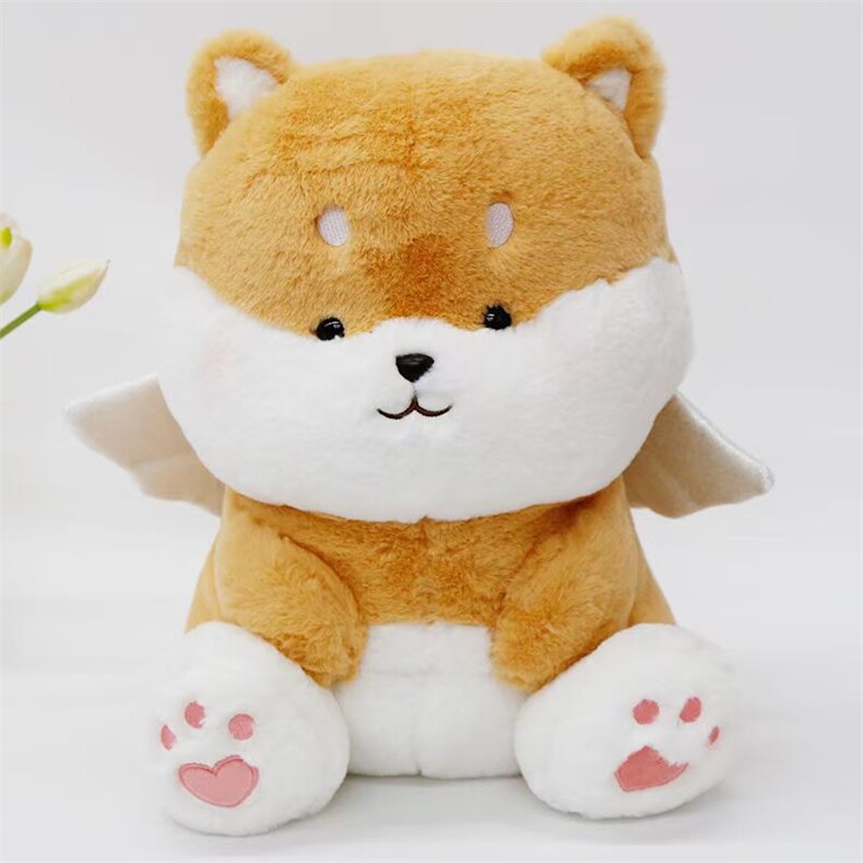 天使柴犬，乐绒绒毛绒玩具
