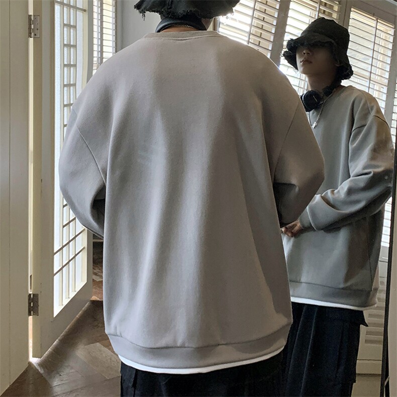 秋季新款百搭港风卫衣VE55109-P35控58,男装卫衣,星座717