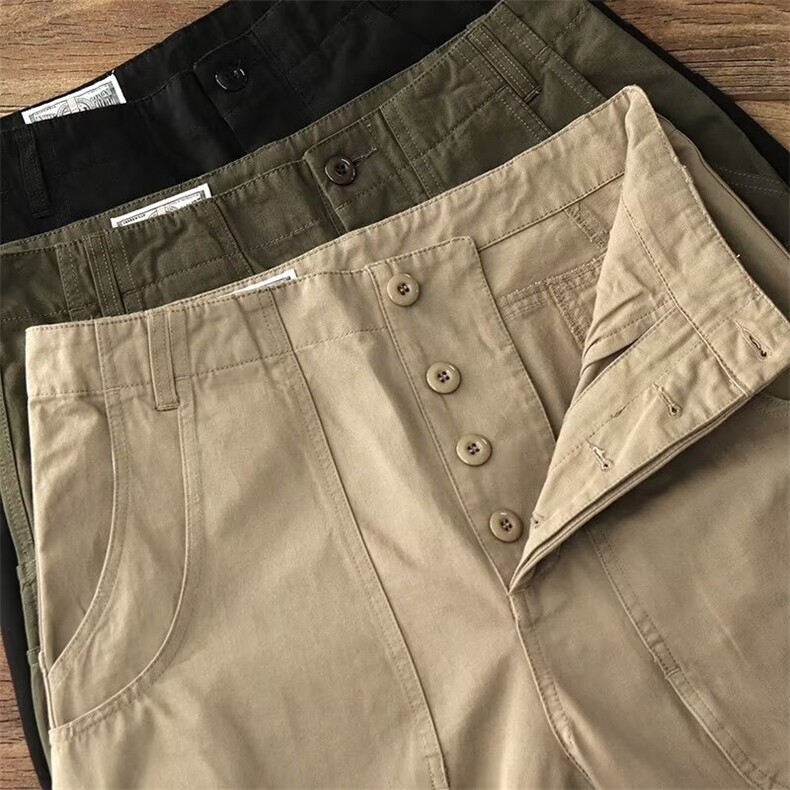 夏季薄款多口袋男士工装短裤户外潮牌宽松直筒速干休闲运动五分裤,男装牛仔裤,星座1210-1