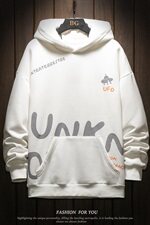 木板秋冬卡通字母印花宽松潮流连帽加绒卫衣A090-WY50-P65限88，男装卫衣，电商A089-1