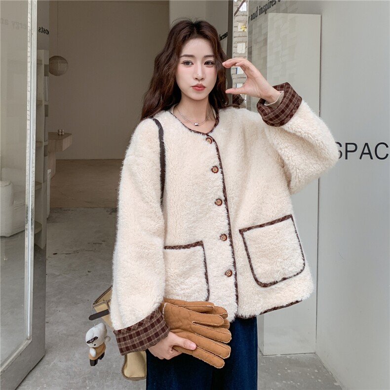 新品！温柔风毛毛外套2C213-913-P185-K268，女装短外套，2C213