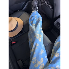 复古满印花小众设计直筒宽松牛仔裤男春季高街休闲阔腿裤NG188，男装牛仔裤，星座1116A（原606A-3）